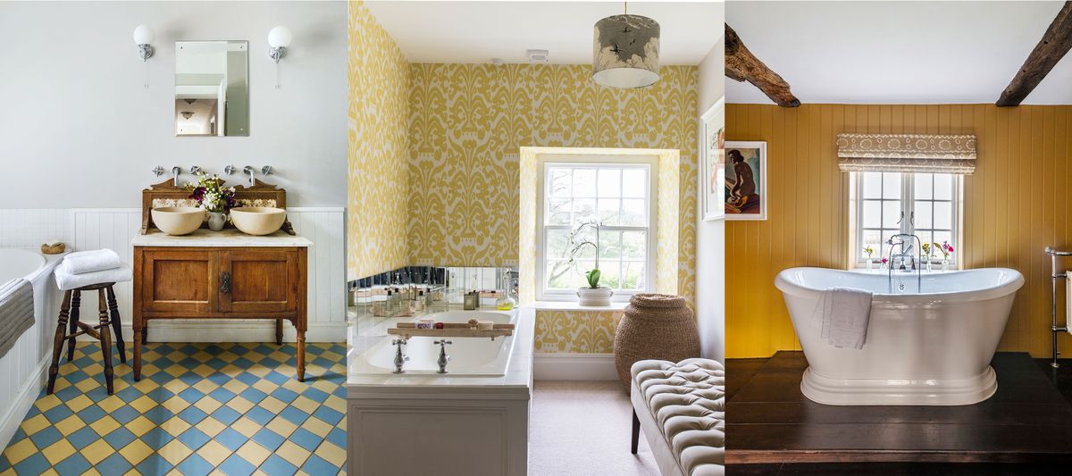 Yellow bathroom ideas: 10 yellow color schemes for bathrooms