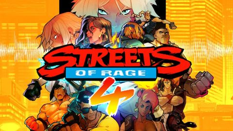 The Streets of Rage 4 title screen. 