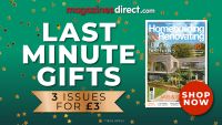 Christmas subscription offer showing a front cover of Homebuilding & Renovating magazine
