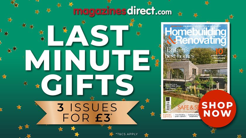Christmas subscription offer showing a front cover of Homebuilding &amp; Renovating magazine