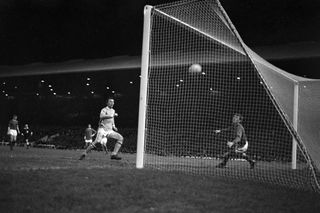 Mike Summerbee scores the winner for Manchester City at Old Trafford