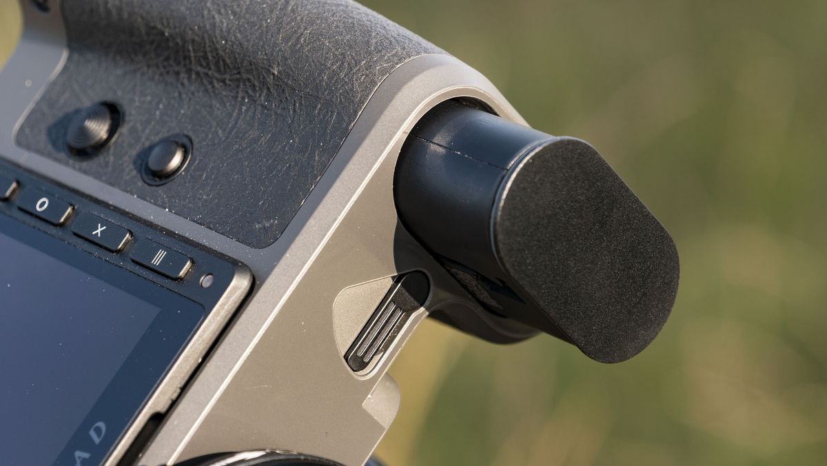 Battery of the Hasselblad X2D II 100C camera outdoors at first light