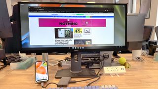 Android 17 on a monitor