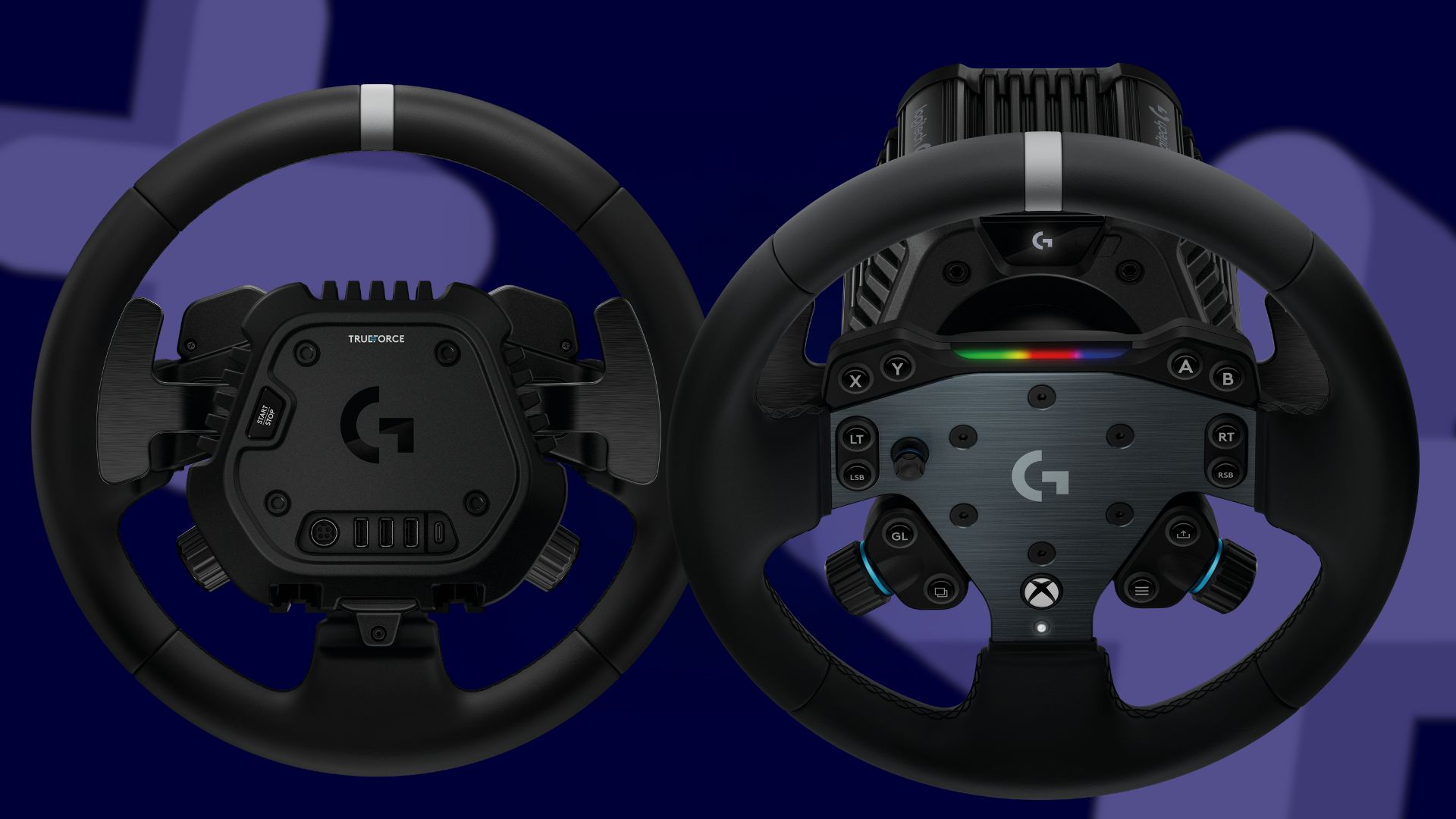 The RS round wheel attached to the RS50 wheel base