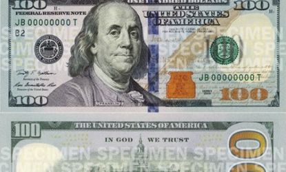 The new $100 bill.