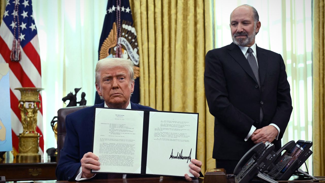 President Donald Trump signs orders on reciprocal tariffs