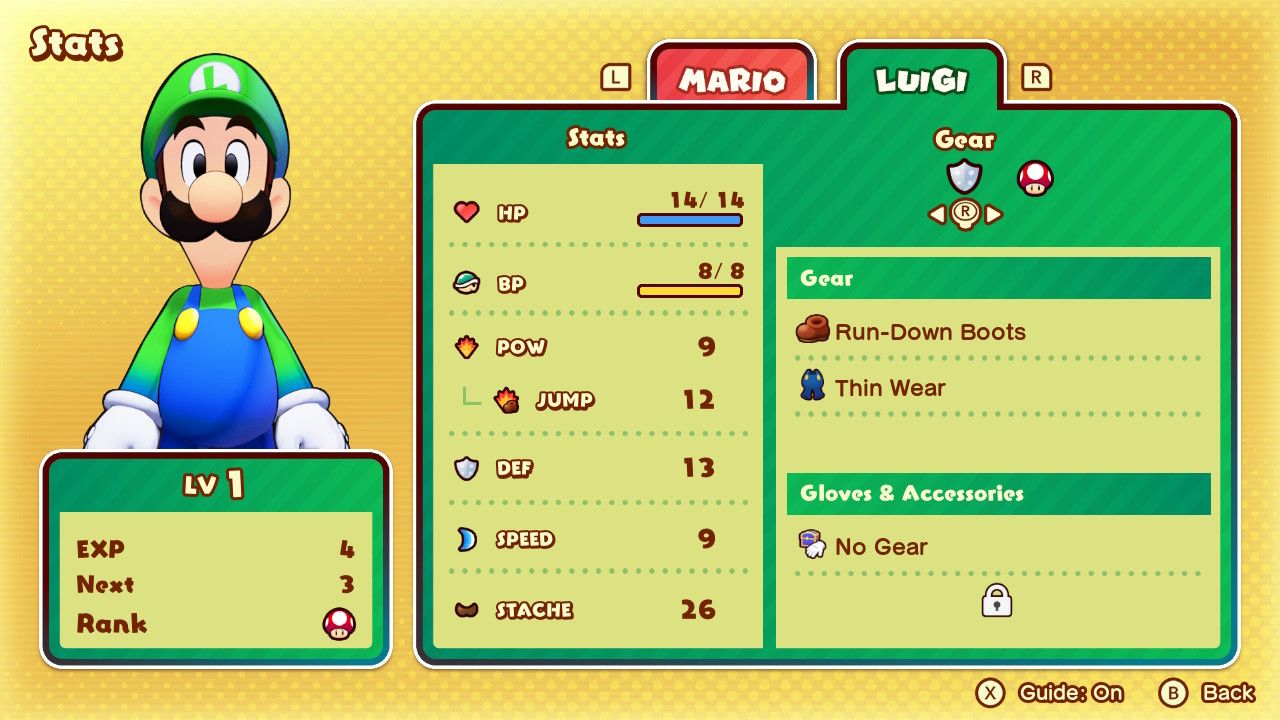 In-game screenshot from Mario &amp; Luigi: Brothership