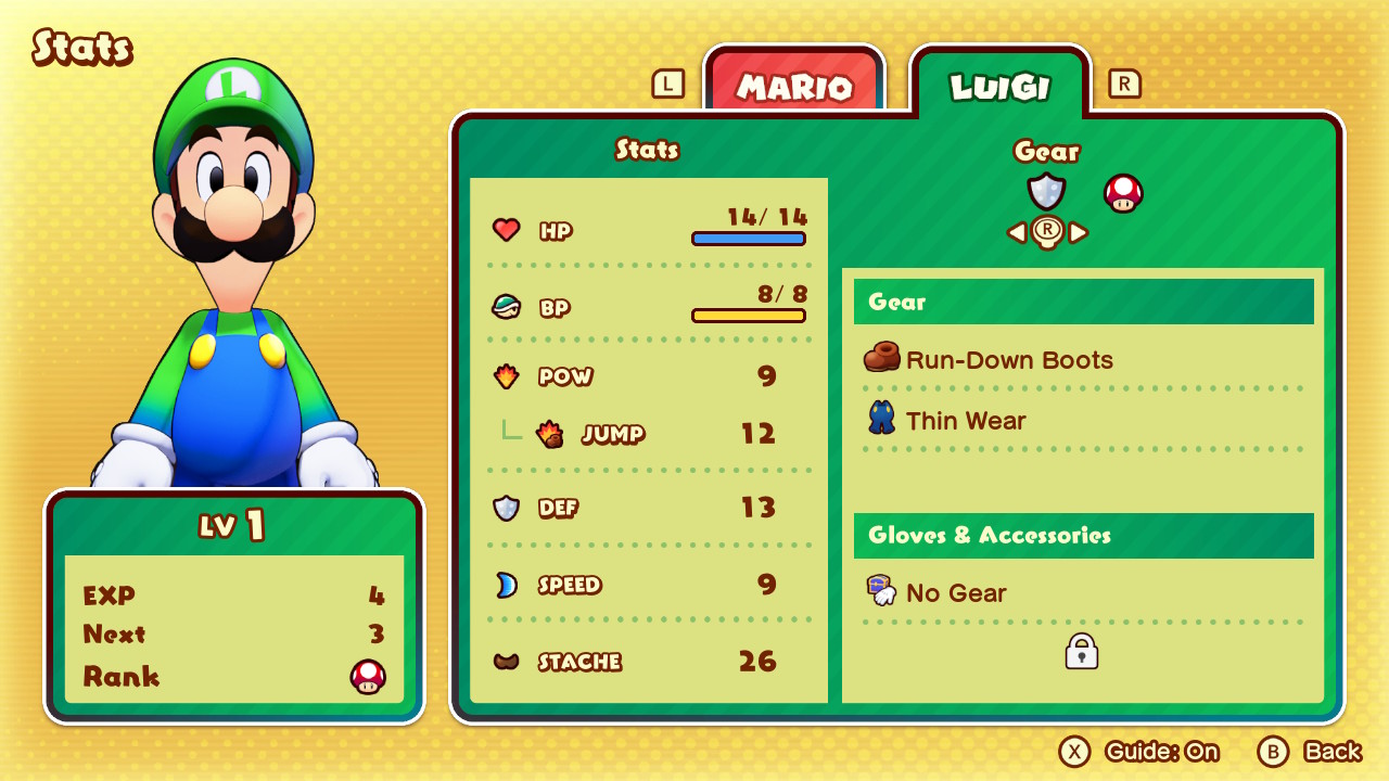 In-game screenshot from Mario & Luigi: Brothership