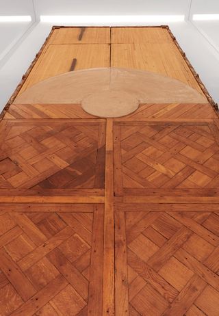Mobile Floor, by Oscar Tuazon, 2019