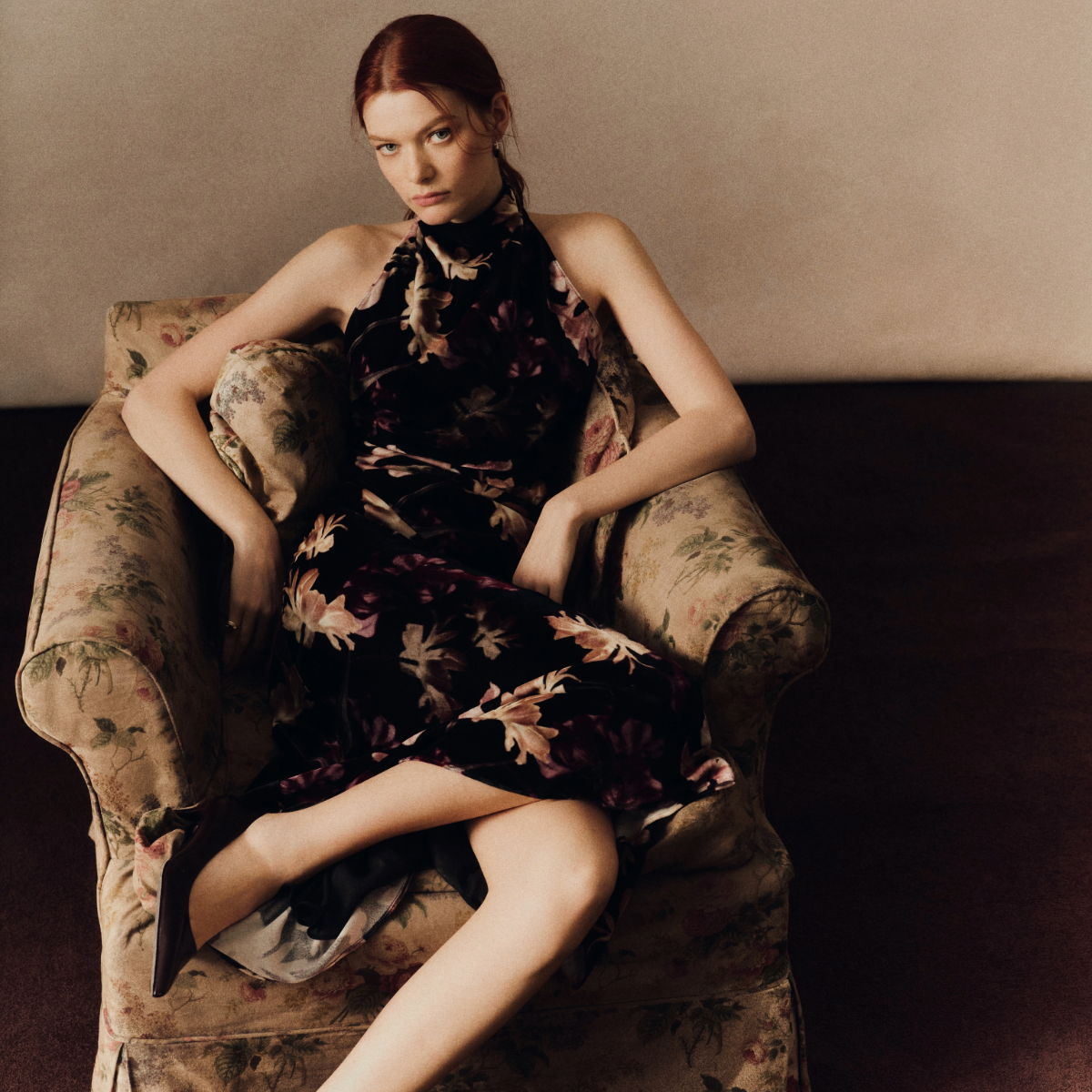 Dark floral Cara Cara dress