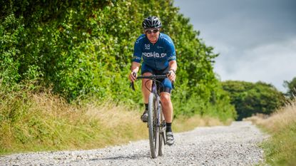 John Powell riding on the South Downs