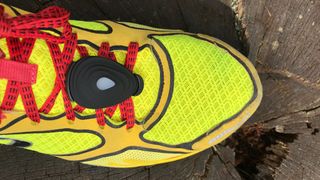 Stryd power meter on running shoe