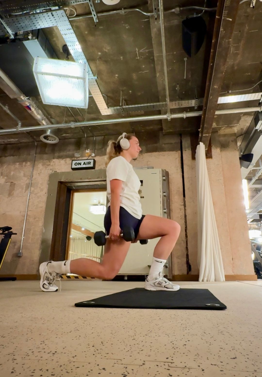 Health writer Georgia Brown trying TikTok's trending Shy Girl Workouts - in the gym and in studio