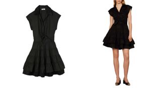 Selfridges sandro premium black cotton dress