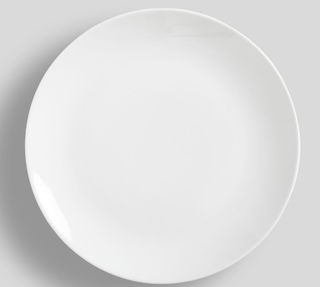 Classic coupe plain white plate from Pottery Barn.