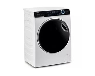 HAIER i-Pro Series 7 HWD120-B14979 12 kg Washer Dryer - White cut out turned to the side angle