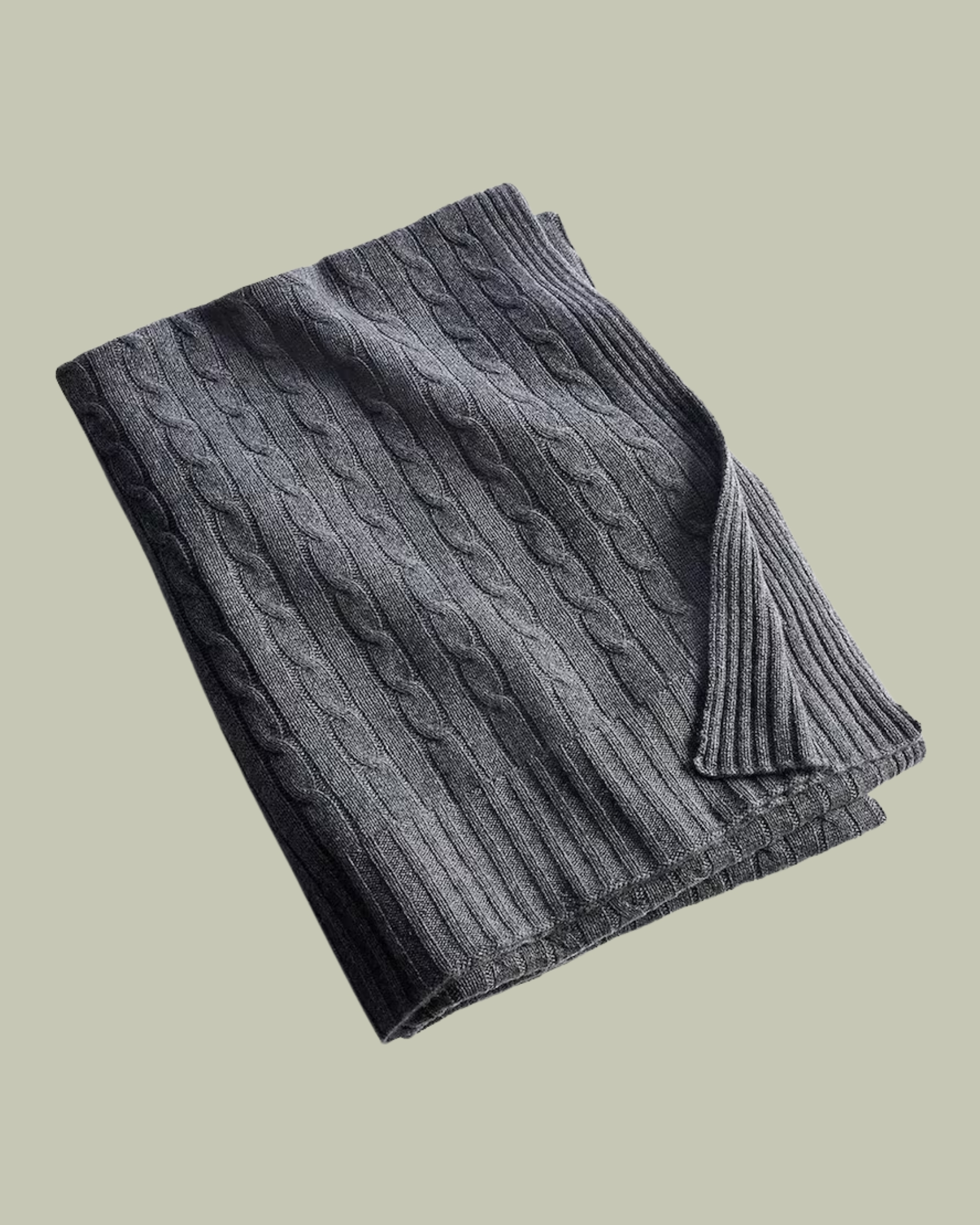 Ralph Lauren Home, Cashmere Cable-Knit Throw (60cm X 60cm)