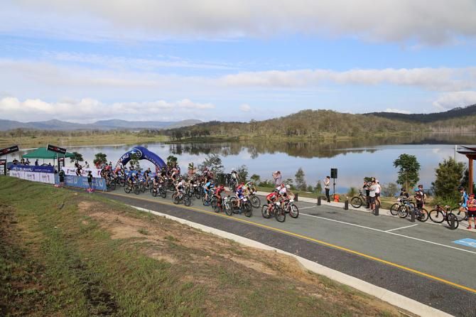 The elite men get underway