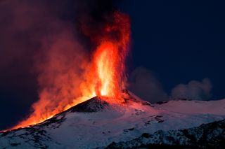 Though Mount Etna is almost constantly active, the volcano's last major eruption was in 1992.