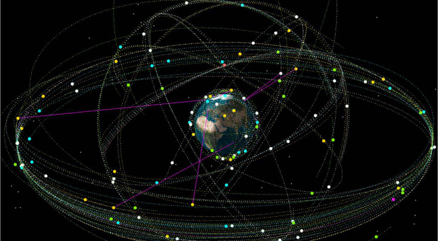 Earth and satellites