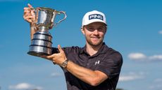 Rasmus Neergard-Petersen with the Australian Open trophy