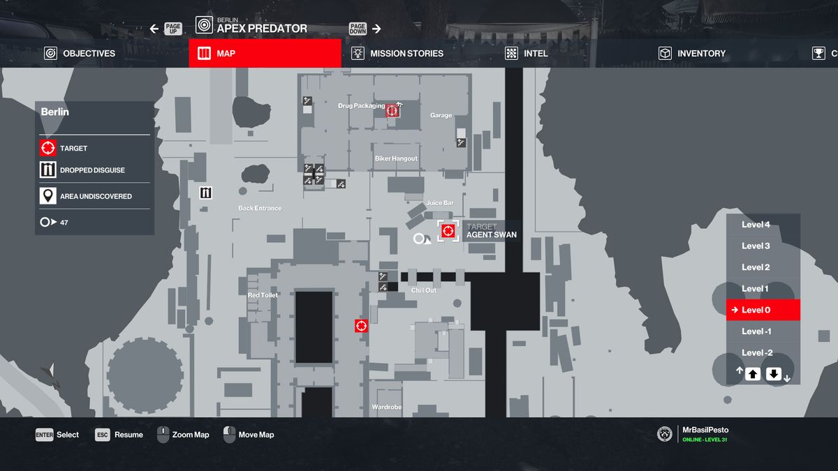 hitman 3 berlin agent location - swan