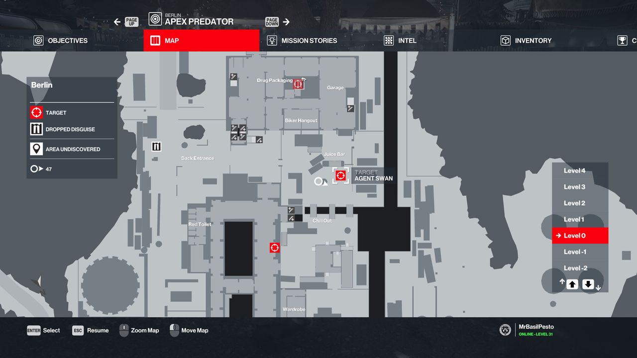 hitman 3 berlin agent location - swan