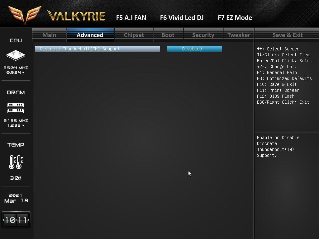Biostar Z590 Valkyrie BIOS
