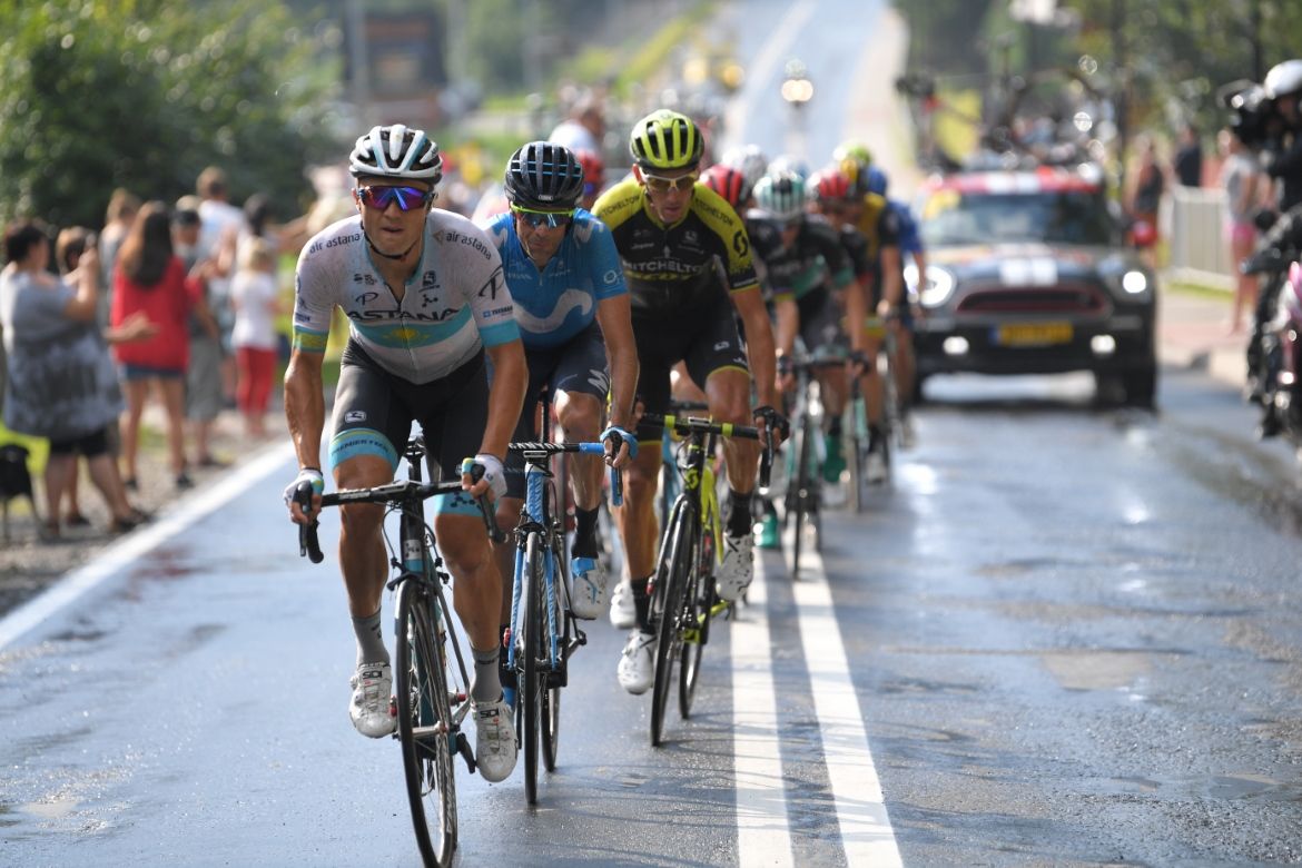Alexey Lutsenko (Astana) in the breakaway