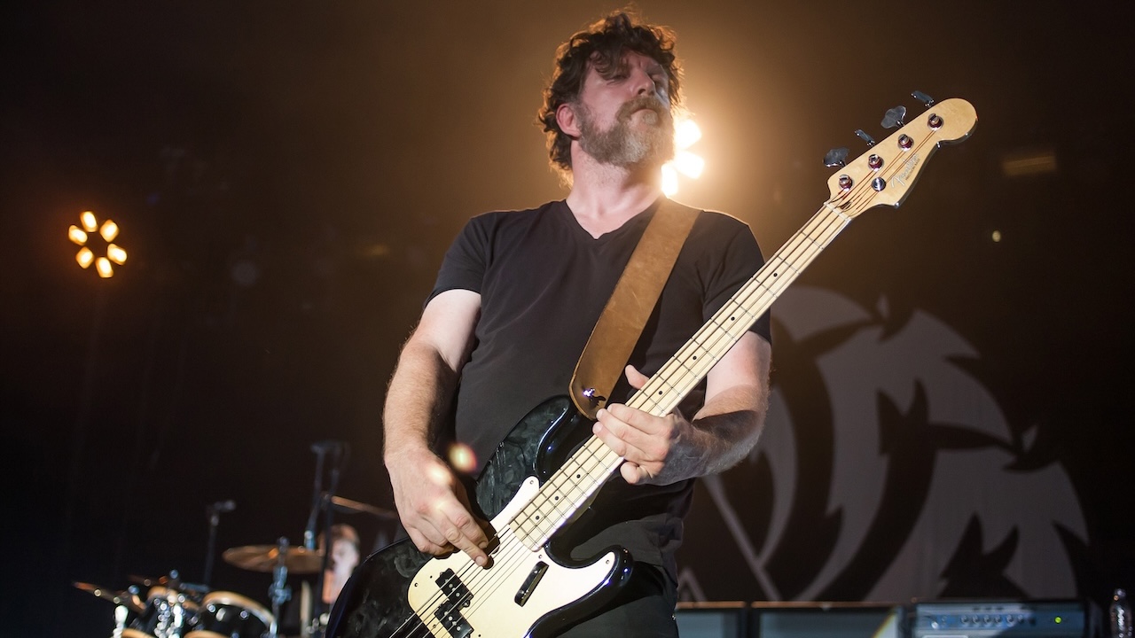 Ben Shepherd of Soundgarden performs at Birmingham Symphony Hall on September 14, 2013 in Birmingham, England