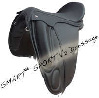 Smart dressage saddle
