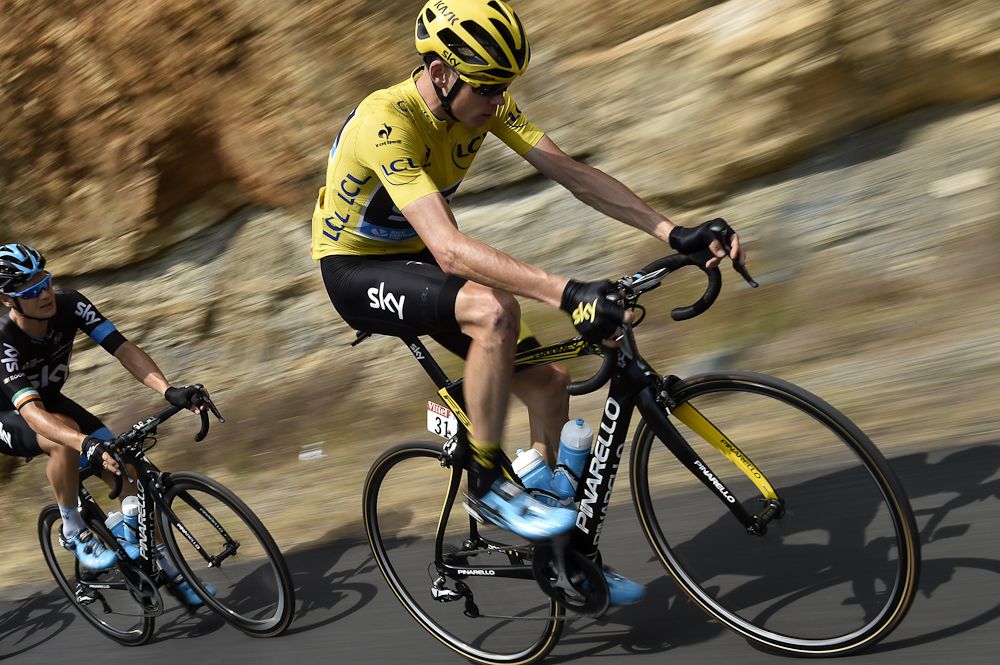 Chris Froome rides during stage 14 of the 2015 Tour de France.