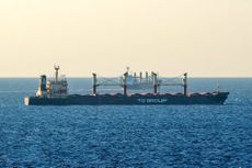grain ship off the Black Sea