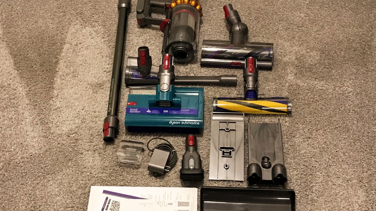 Dyson V15s Detect Submarine being tested in writer's home