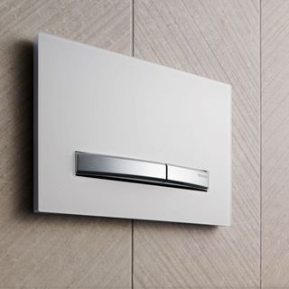 flush plate on grey coloured wall