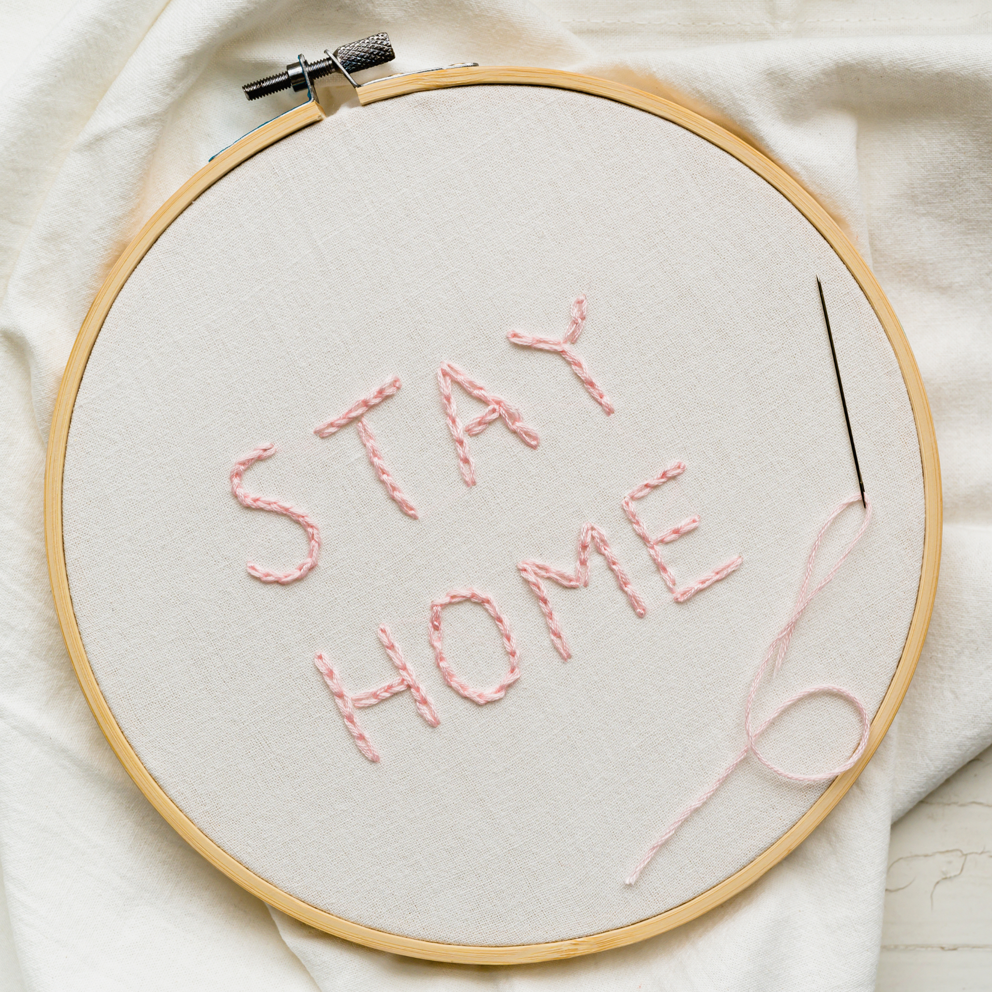 Embroidery hoop art