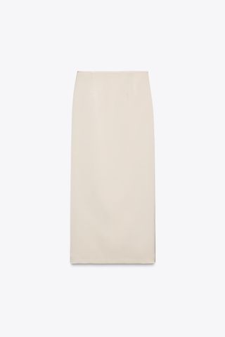 Satin Pencil Skirt Zw Collection