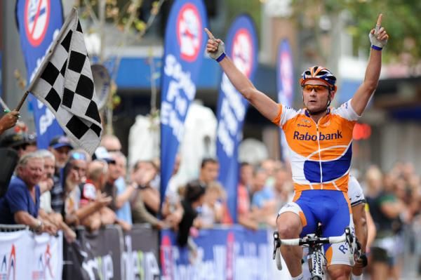 Graeme Brown (Rabobank) won in a sprint finish