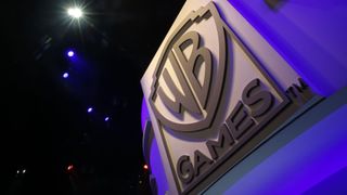 The WB Games logo is displayed during the E3 Electronic Entertainment Expo in Los Angeles, California, U.S., on Wednesday, June 17, 2015. E3, a trade show for computer and video games, draws professionals to experience the future of interactive entertainment as well as to see new technologies and never-before-seen products. Photographer: Patrick T. Fallon/Bloomberg via Getty Images