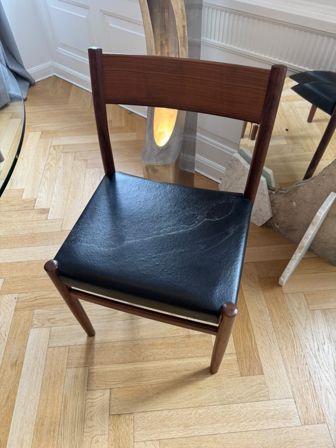 Display of Other Matter's recycle vinyl upholstery during 3 Days of Design