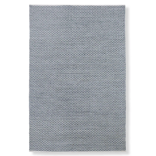 blue chevron pet-friendly area rug