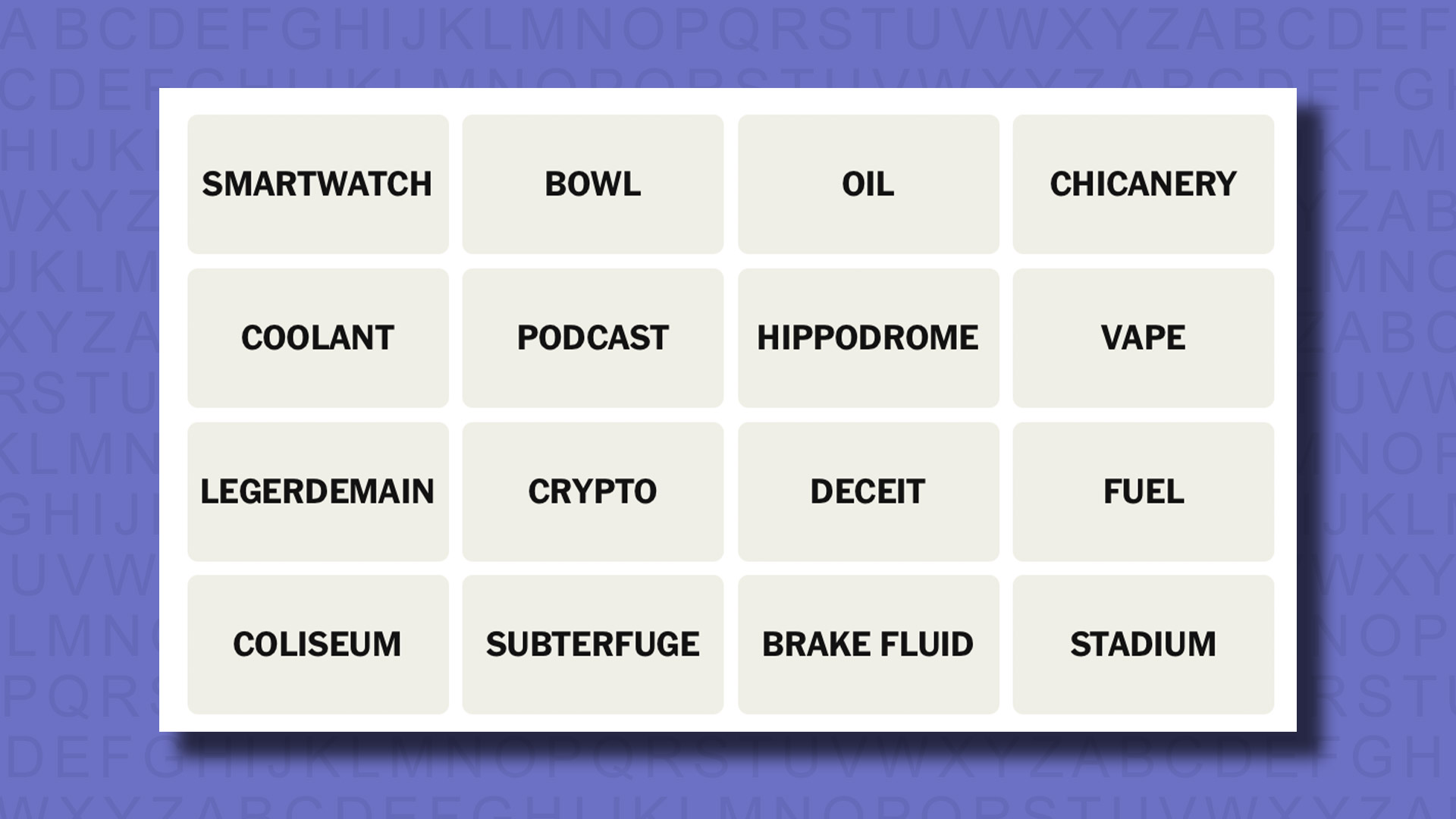 NYT Connections hints for game 804 on a purple background