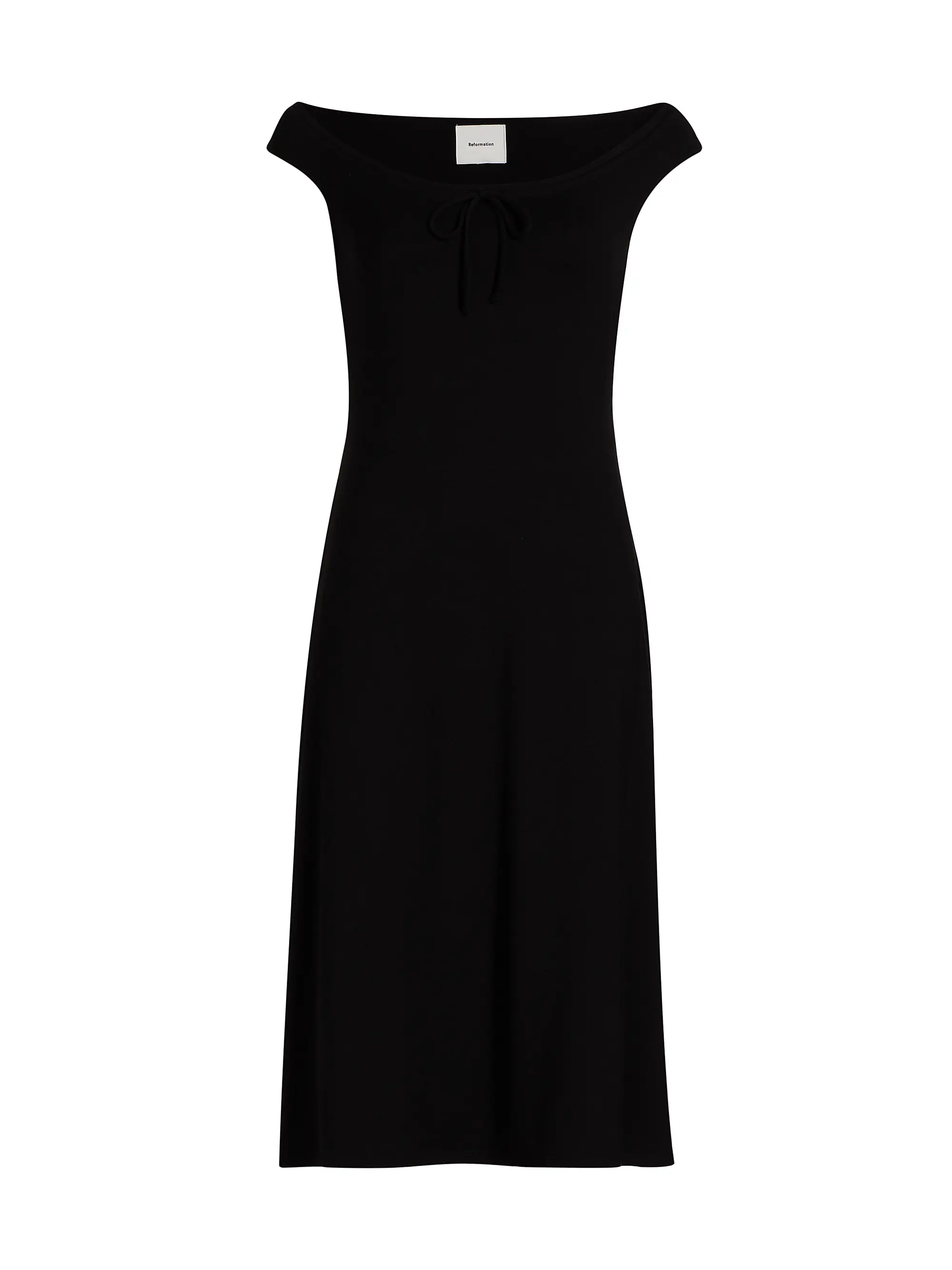 Milo Off-The-Shoulder Knit Knee-Length Dress