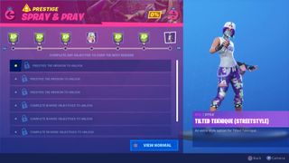 Fortnite Spray and Pray challenges