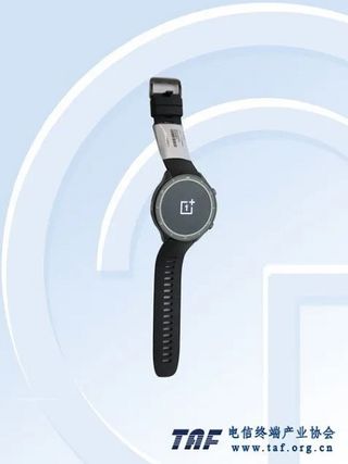 A rendering of the new OnePlus Watch appearing for its certification.