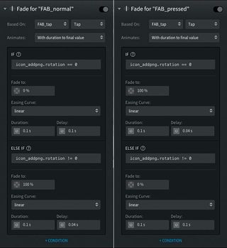 Add these settings to emulate the FAB being pressed