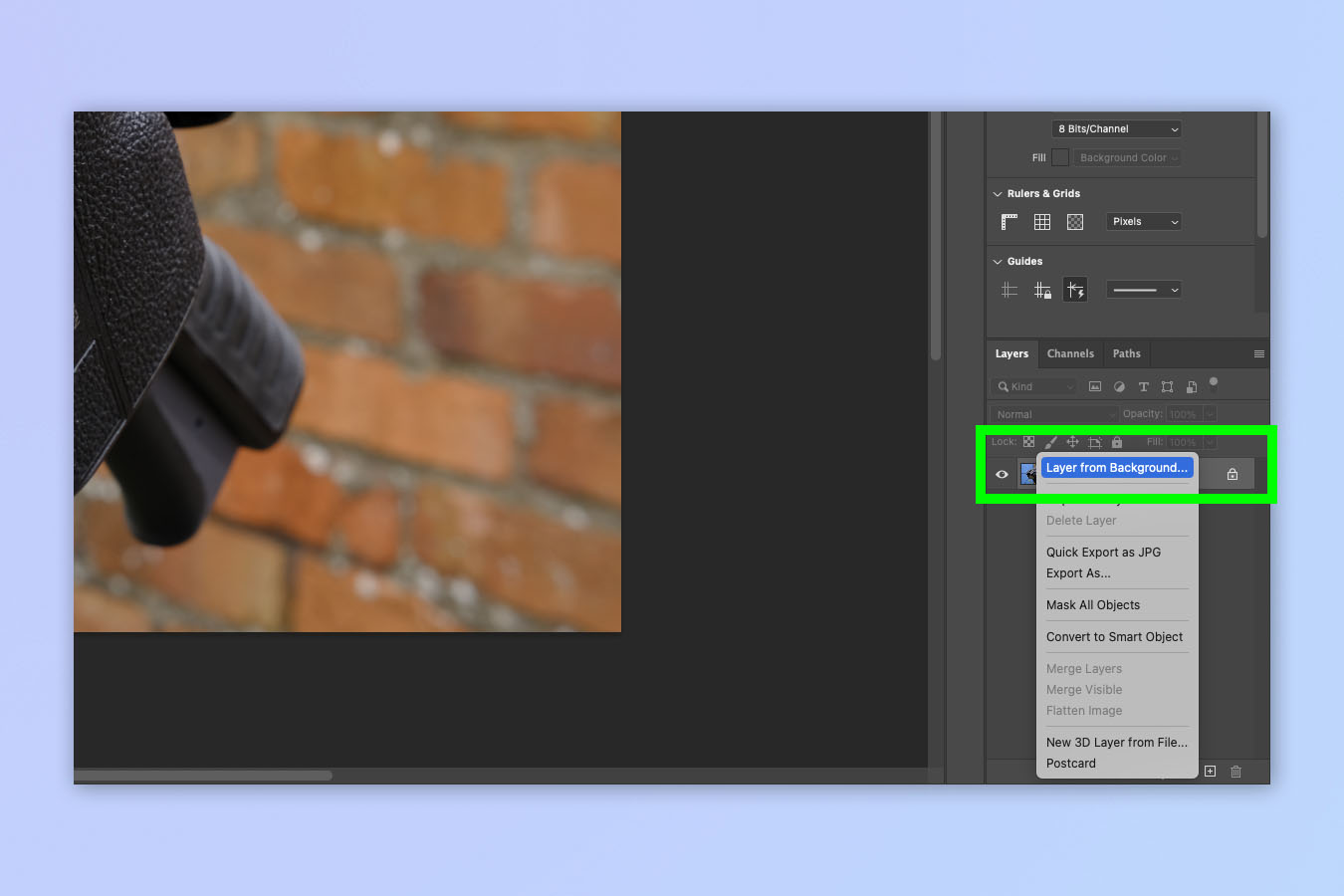 A screenshot showing how to change canvas size in Photoshop