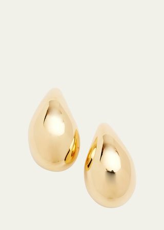 Drop-Shaped Earrings, Gold