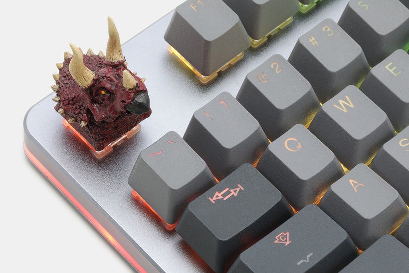 Triceratops replacing ESC key. 