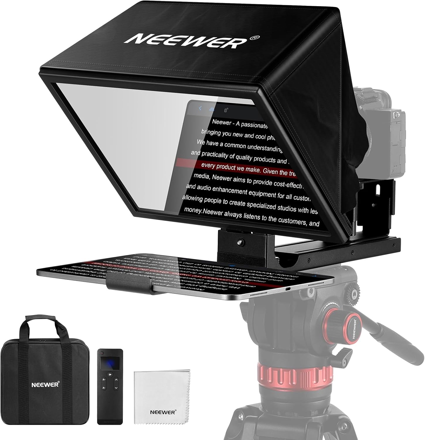 Neewer Basics X12b Aluminum Alloy Liftable Teleprompter